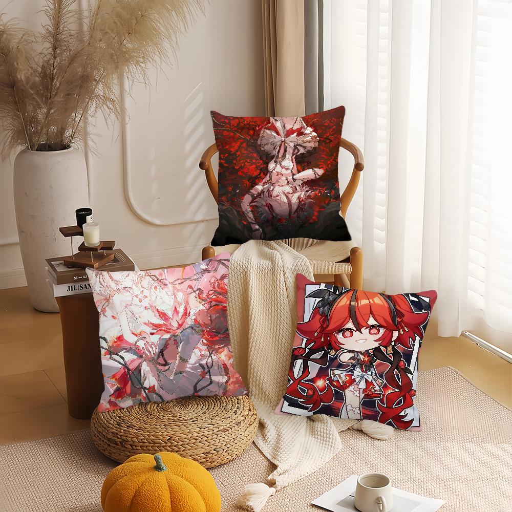 Game Wuthering Waves Camellya Pillow Case Applicable Space For Guest Rooms Interiors Cars Office House Decoration