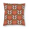 Flowers S Modern Geometric Square Pillowcase Polyester Linen Velvet Pattern Zip Decorative Home Cushion Cover X