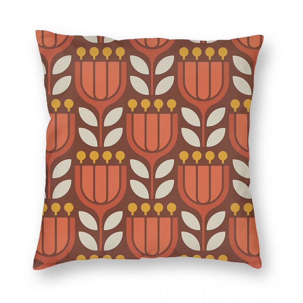 Flowers S Modern Geometric Square Pillowcase Polyester Linen Velvet Pattern Zip Decorative Home Cushion Cover X