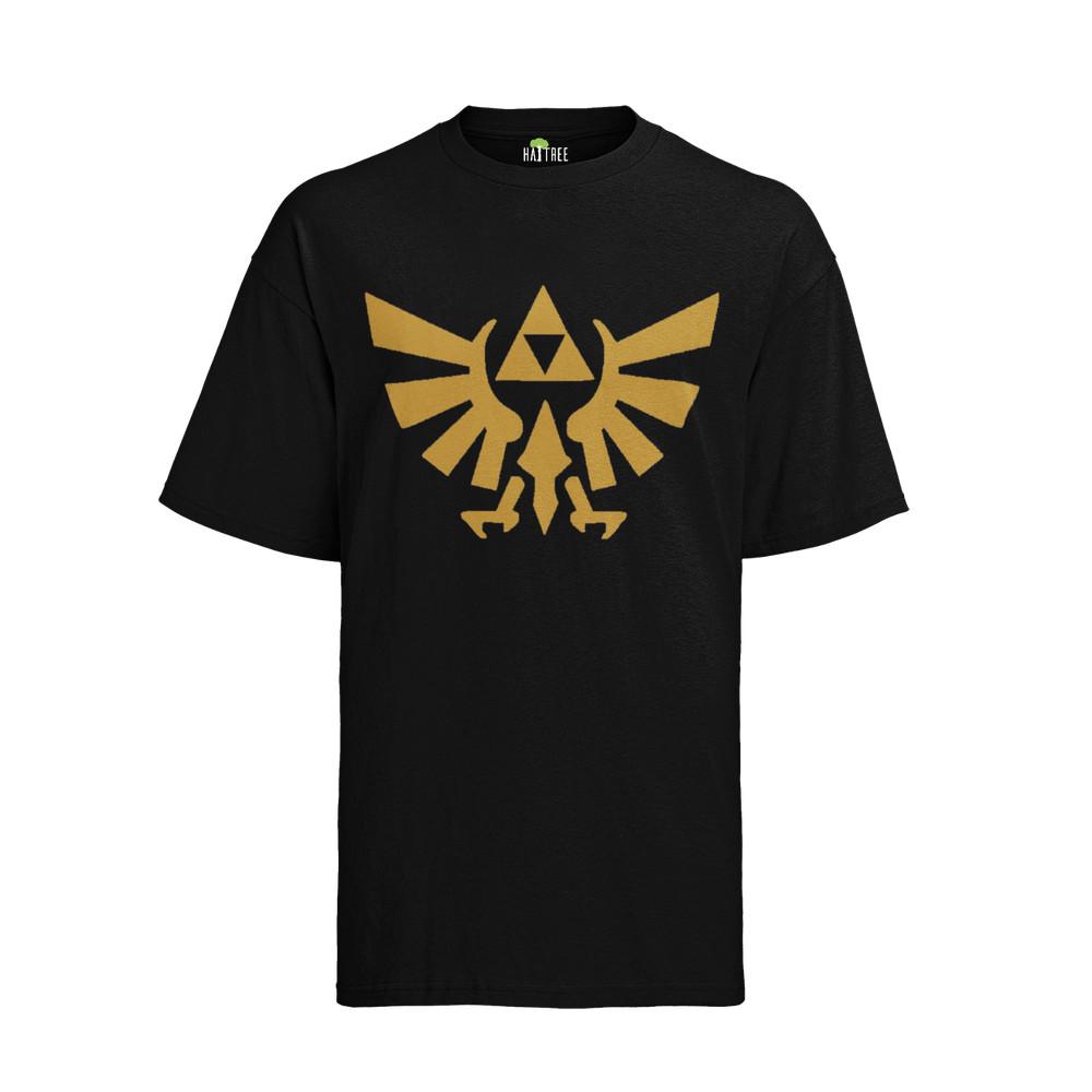 Triforce Zelda Link Gold Zeichen Herren Shirt Schild Symbole Gaming