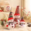 Cartoon Snowman Plush Toy Scarf Snowman Stuffed Dolls Christmas Snowman Plush Doll  Party Favors