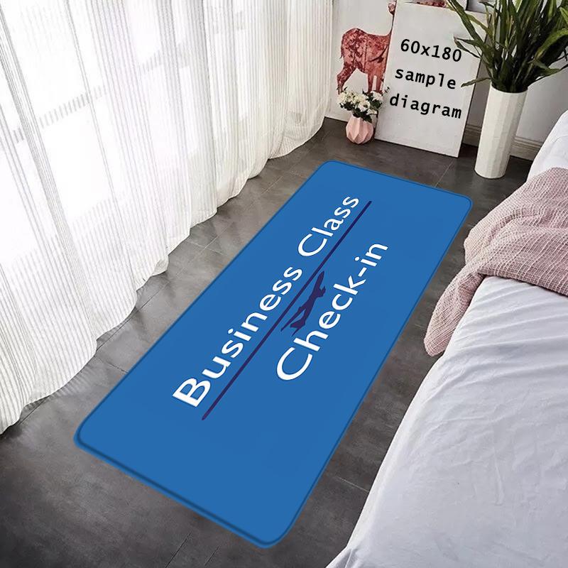 Floor Mat Arrival Departure Boarding Check Non-slip Foot Rug Entryway Hallway Carpet Kitchen Water Adsorbed Rugs Bedside Mats