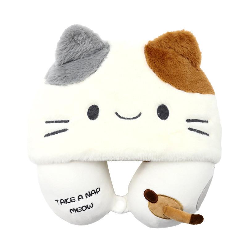 Cartoon Animal Memory Foam U Shaped Pillow For Travel And Office Comfort