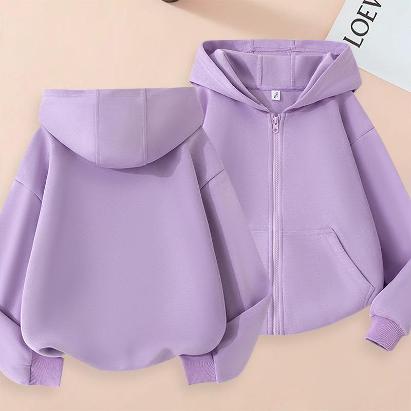 

Модний спортивний кардиган з капюшоном для хлопчиків 2025 - Однотонний осінній дитячий одяг 140 cm