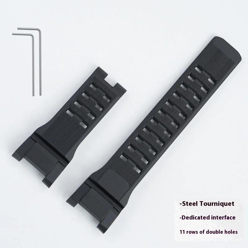 

Resin watch strap for Casio GSHOCK, the third generation of the Big Mud King GWG-B1000 dedicated notch steel ring wristband GWG-B1000