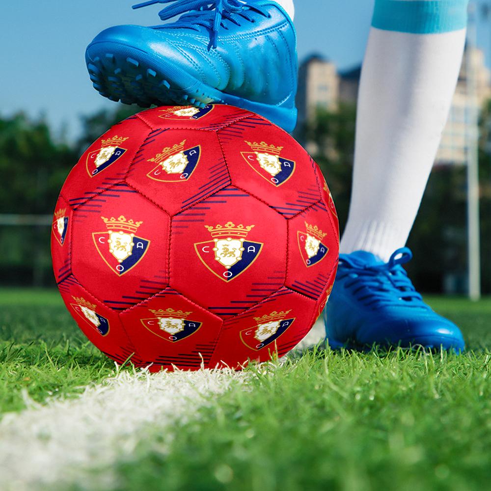 Red Blue Shield Atletico Size 5 Soccer Balls, Anti-Slip, Protective Football, Outdoor Sport, a Unique Gift Suitable for him/her, Birthdays