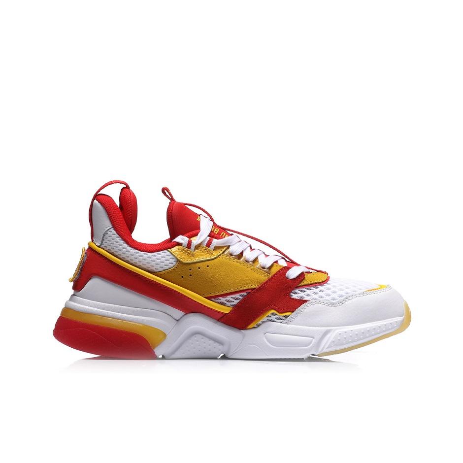 Li Ning Qicheng Paris Fashion Week Runway Style Trendy Shock Absorbing Non-Slip Wear-Resistant Breathable Lightweight Low-Top Running Shoes AGLN246-2