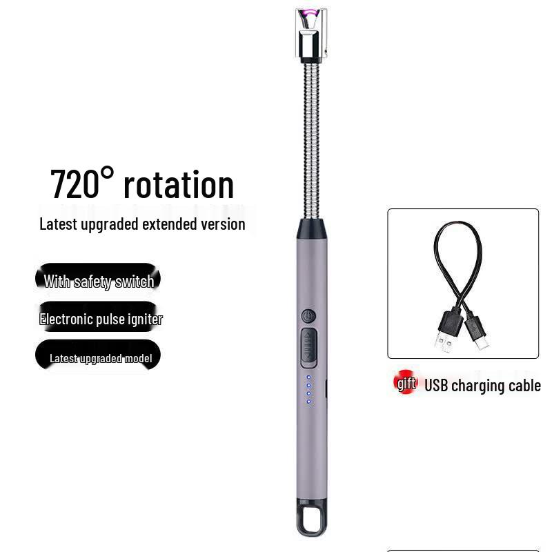 Zhi Shi Type-C Windproof Kitchen Igniter серый