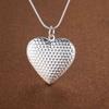wholesale 925 Sterling Silver Necklace Pendant chain Photo frame For Women Luxury Fashion Wedding Engagement Jewelry
