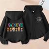 Kids Zip Up Sweatshirts Kpop Katseye Print Hoodie Children Clothes Kids Casual Tops Girl Boy Sweatshirt Zipper Hoody Streetwear
