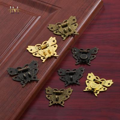 Jingmao Antique Butterfly Latch Wooden Box Accessory