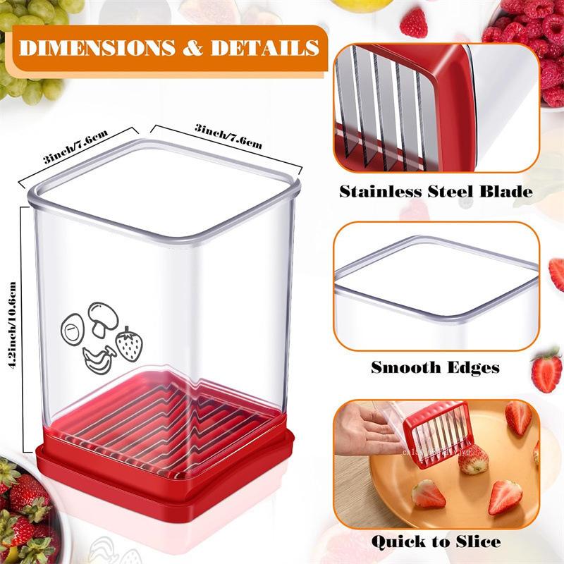 New Fruit Vegetable Speed Slicer Multifunctional Home Kitchen Fast Slicer Portable Banana Strawberry Slicing Tool Accessories