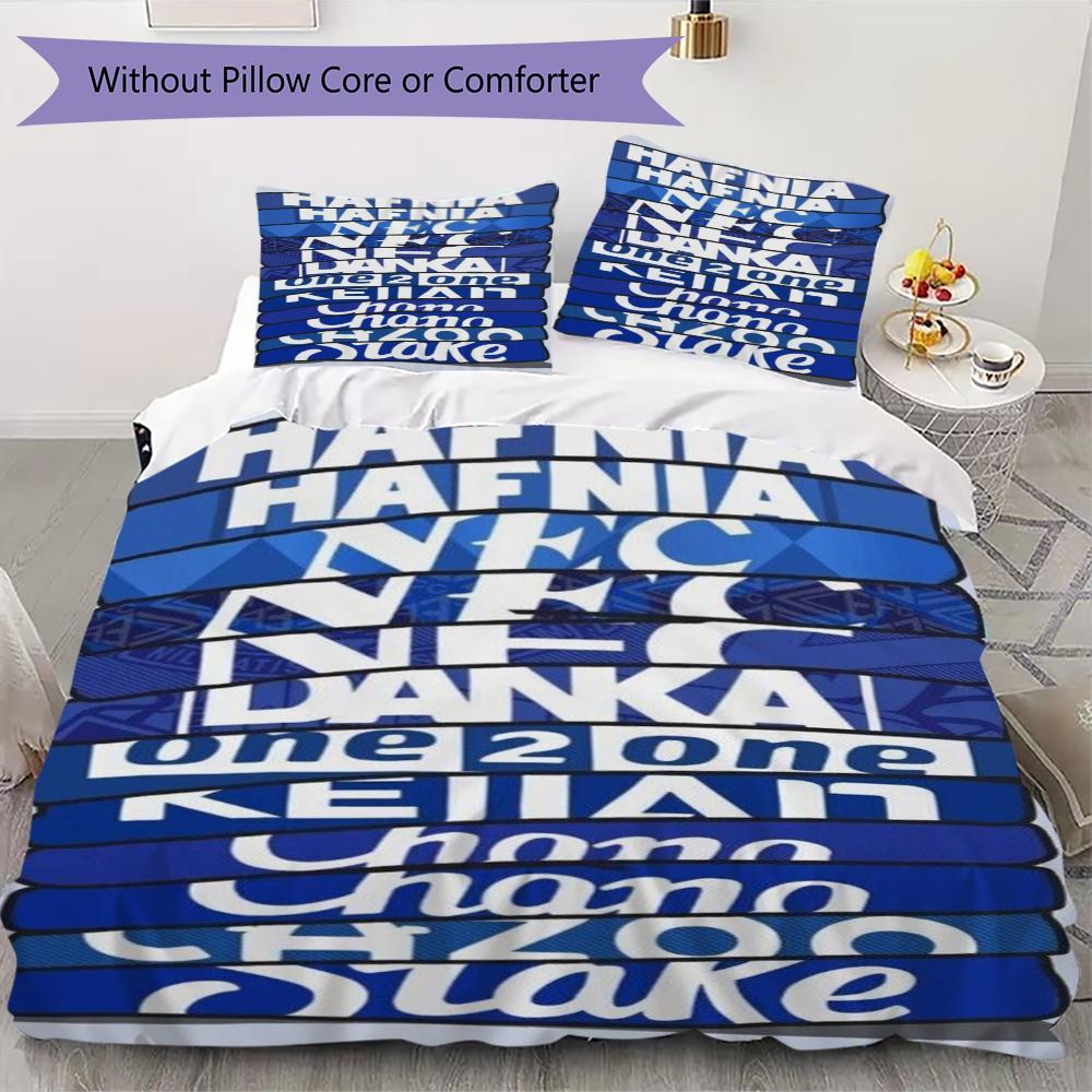 

Everton FC Pattern Bedding uilt Set uilt Cover Pillowcase Home Decoration Birthday Gift (1 * duvet cover + 2 * pillowcase without core)39 135x200cm