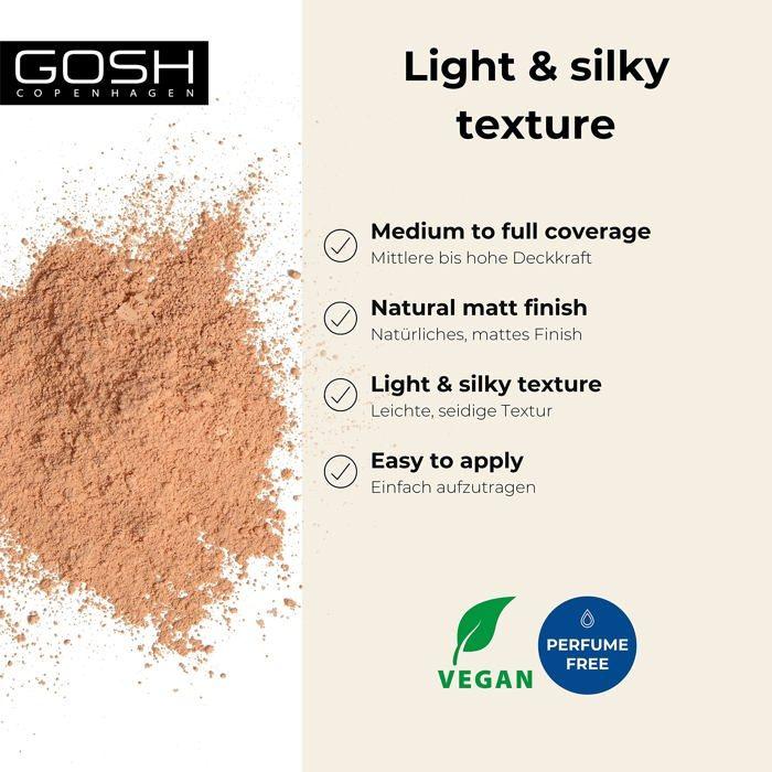 Mineral Powder - GOSH - 006 Honey - Beige - All Skin Types - Lightweight Powder