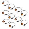 10pcs 3Celsius4in LED Side Marker Light Clearance Lamp with   Terminal 12V for Car Trailer Truck Yacht