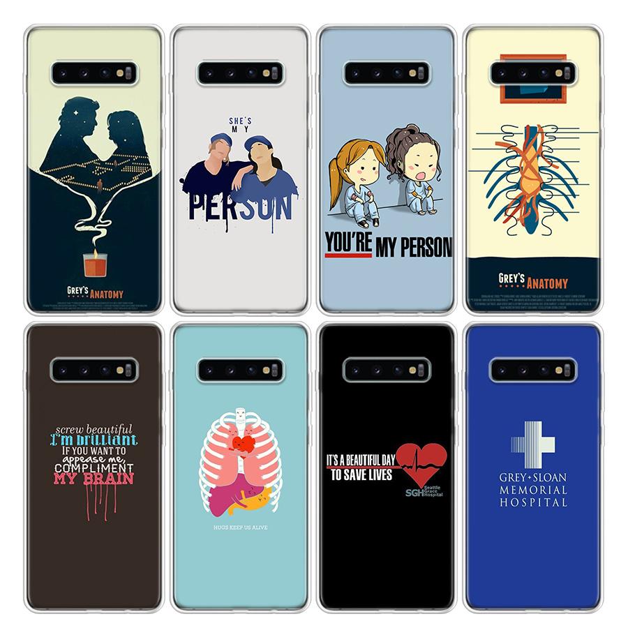 Greys Anatomy Phone Case For Samsung Galaxy S26 S25 Edge S24 S23 Ultra S22 Plus S21 S20 FE Soft TPU Back Cover Funda Galaxy S25