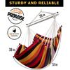Portable hammock with straps is suitable for backyard porches and indoor/outdoor use