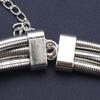 Three-Row Metal Punk Choker & Bracelet Set