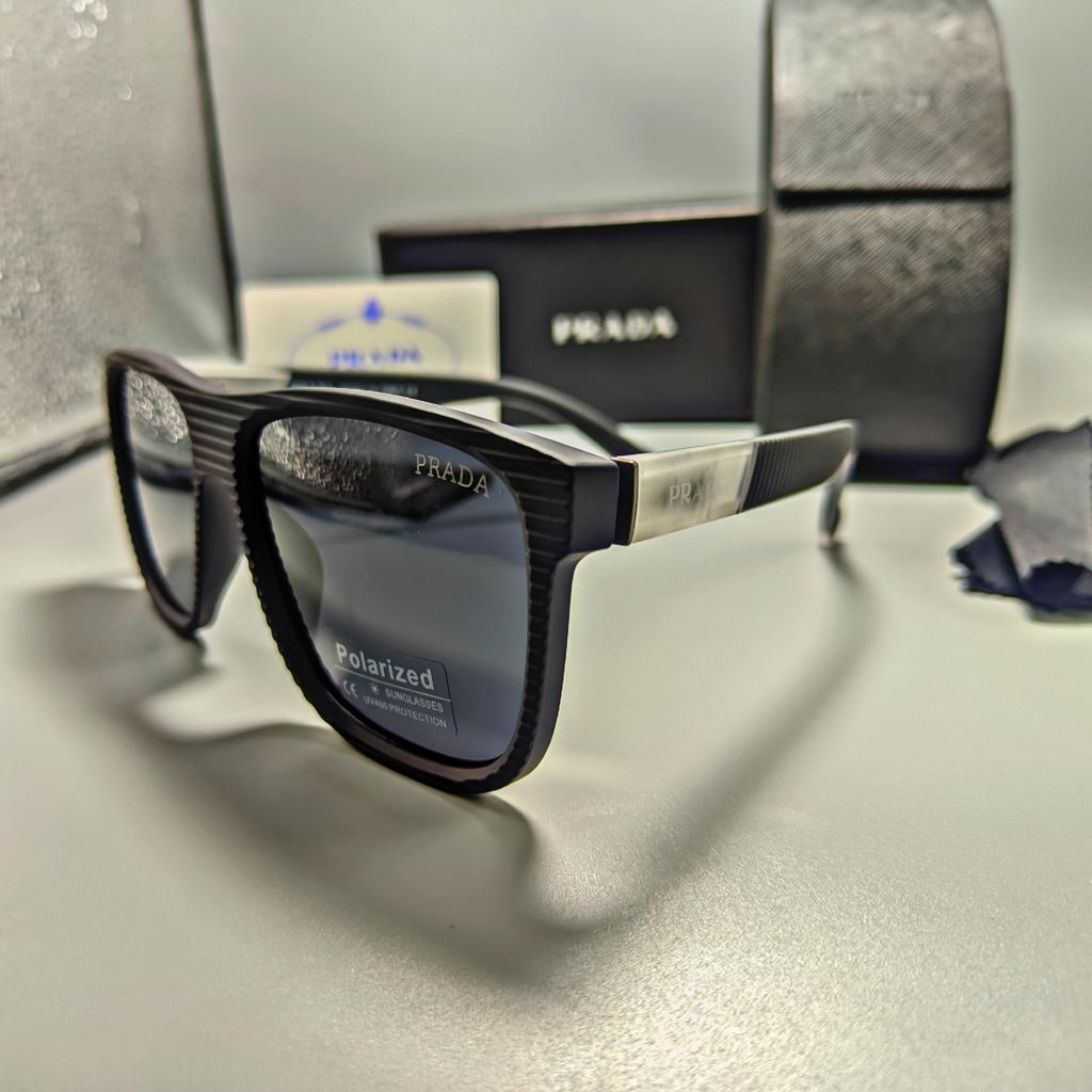 Γυαλιά Ηλίου Prada Πολαριζέ Μαύρα Μοντέλο P8287
