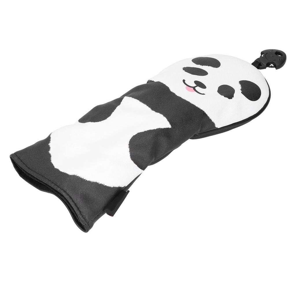 PU Leather Golf Wood Head Covers Waterproof Cartoon Thicken Plush No. 3 Golf Club Headcover