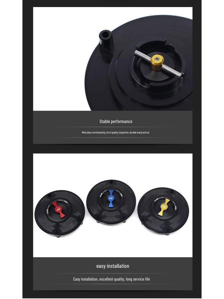 SH-L6010 Quick-Release Fuel Tank Cap: Aluminum Alloy Accessory for Honda Motorcycle Modification