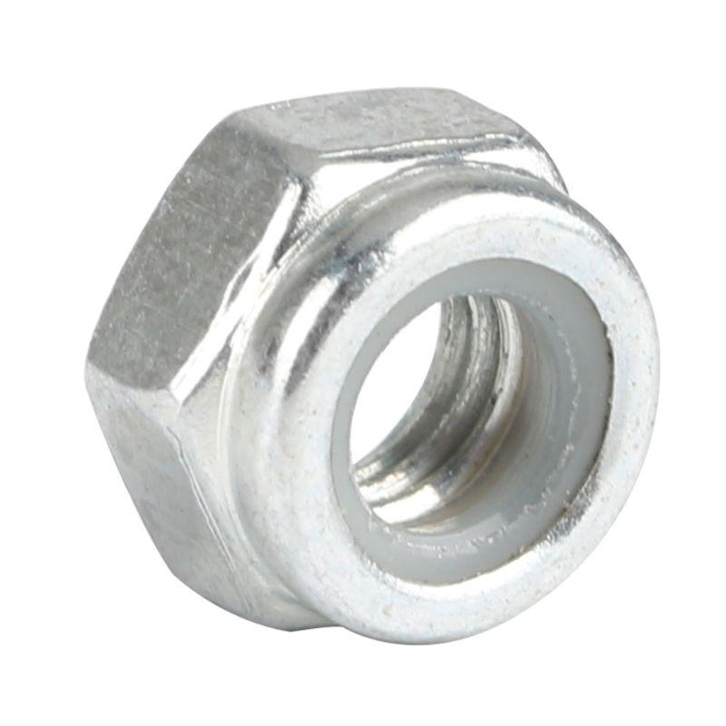 Buy 10PCS M3/M4/M5 Silver Hex Nylon Insert Lock Nuts Antiloose Self