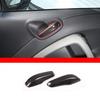 Carbon ABS Interior Door Handle Bowl Cover Trim  For Mercedes-Benz Smart 10-14