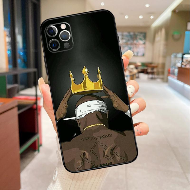 Rapper T-Tupac Shakur Phone Case For iPhone 17 16 15 14 13 12 11 Pro Max mini 16 Plus 16e 17 Air Protective Cover