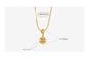 Élégant Collier Pendentif Double Bonheur ajouré en Acier Titane Or 18K - Chaîne de Clavicule Style Chinois Rétro pour Femmes