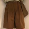 Brown Loose Five-Point Pants American Japanese Retro Hong Kong Style Straight Utility Shorts for Men