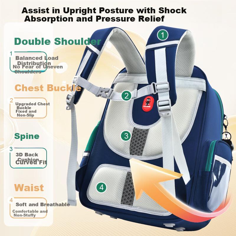 Le Bu Xiong Elementary School Backpack Boys Girls 2026 New Lightweight Children's Spine Protection