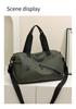 Women's Water-Resistant Oxford Travel Bag with Wet/Dry Compartments and Handheld Fitness Storage