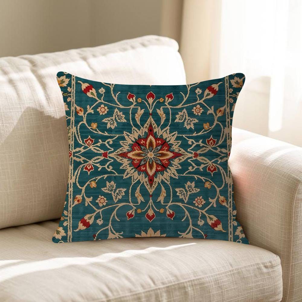 Persian Carpet Floral Personalized Pillow Dust Cover Bedroom Kids Party Decoration Pillowcase Birthday Children Gift