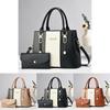 Stylish Large Capacity Mother And Child Bag In Trendy Striped Color Block Design For Women