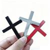 3D Metal Black Chrome Red Christian Cross Car Rear Trunk Sticker Emblem Fender Side Badge Decal for Auto Exterior Accessories