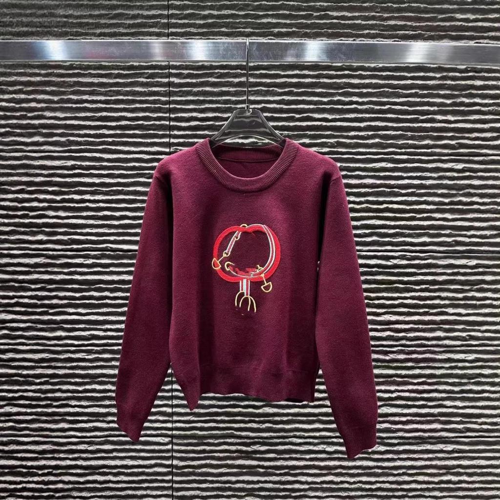 G Brand 2025 Winter Embroidered Knit Pullover