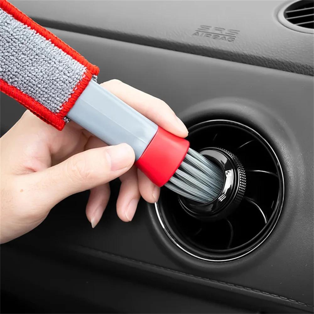 Car Air Vent Cleaning Brush Durable Flexible Multi-Purpose Auto AC Vent Dust Cleaner Tool for Car Interior Detailing Tools Brush