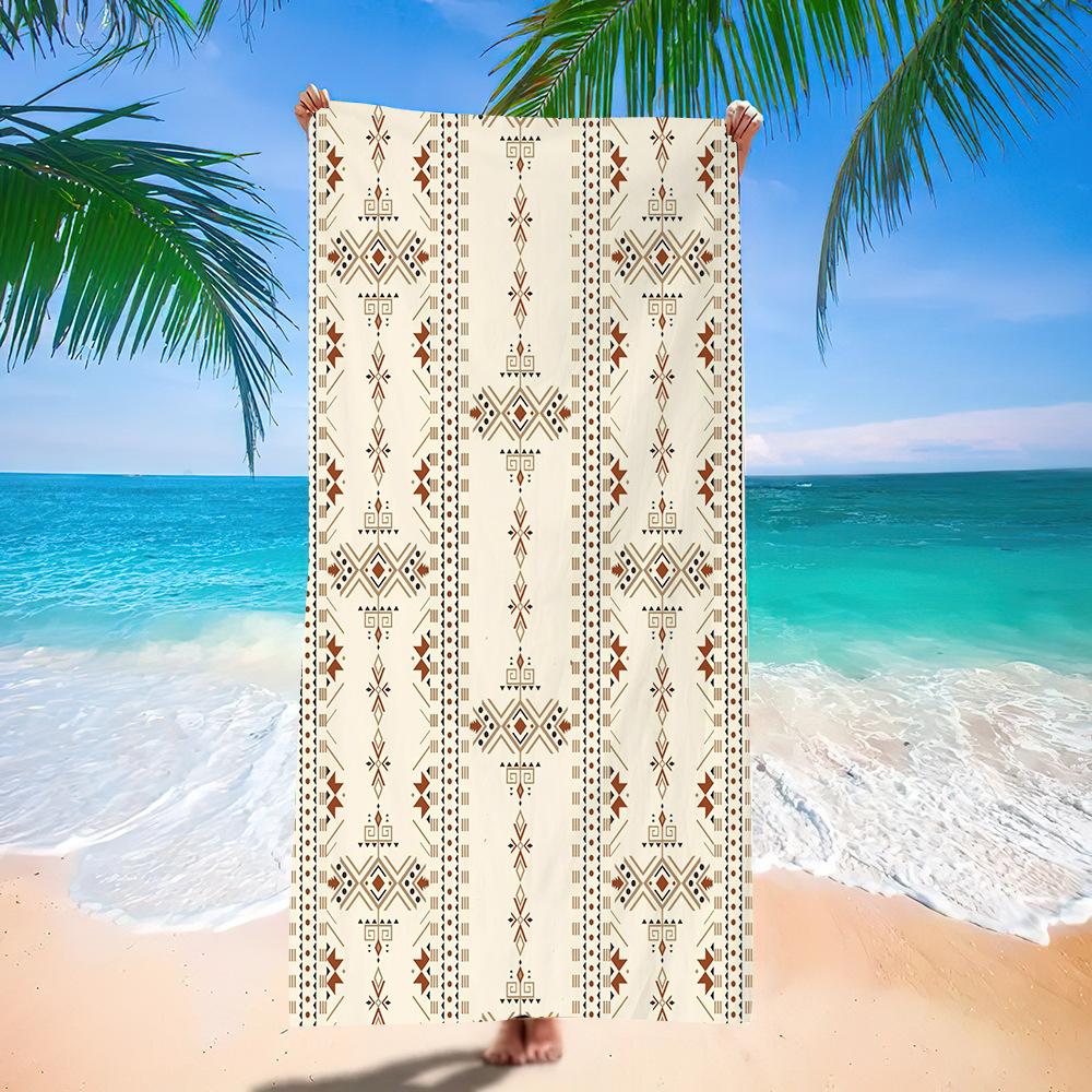 Popular Bohemian Beach Towel Digital Printing Quick-Drying Bath Towel Microfiber Beach Towel