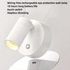 LED Light Magnetic type-C Rechargeable Wall Light Spotlight Wireless No Wiring No Punch Reading Light Bedroom Bedside Light