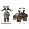 Classic Medieval War Series Wild Boar Horned Sheep Mounts Building Blocks Evil Dwarf Animals Mount DIY Bricks Toys For Kids Gift