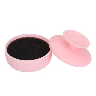 Makeup Brush Cleaning Box Wet Dry Use Portable Cosmetic Brush Cleaner Tool with Color Removal