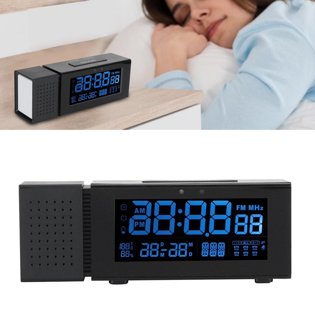 Budzik Dźwięk Światło Wielofunkcyjny Cyfrowy do Gospodarstwa Domowego Kolorowa Lampka Nocna Czujnik Ruchu