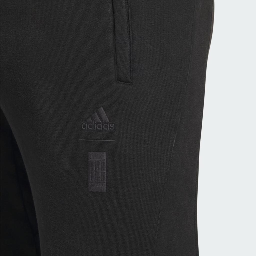 Adidas Wuji Series Dye Knit Joggers With Elastic Waist and Cuff Men Bottoms Black IS0446