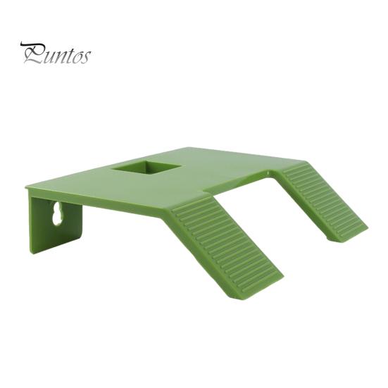 Turtle Basking Platform Non-Slip Texture Easy Install Plastic Turtle Terrace Ramp Floating Island Wide Sunbathing Area with Suction Cup for Tank