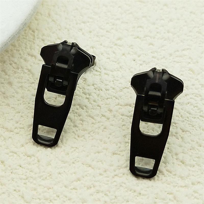 Hiphop Fashion Zipper Ear Studs For Women Men Stainless Steel Gold Color New Trend Male Emo Korean Style Earrings Jewelry Gifts