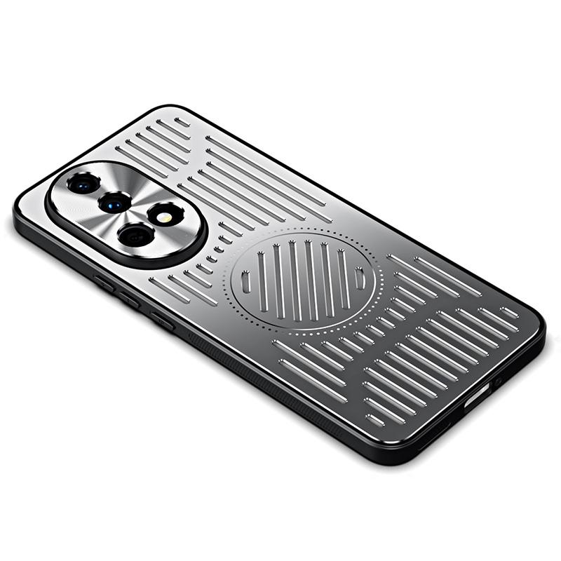 

For Huawei nova 12 Pro 5G/nova 12 Ultra 5G Phone Case TPU+Aluminum Alloy Heat Dissipation Cover Silver