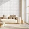 3D Wall Panels 33-Pack 11.81x11.81'' PVC 32 Sq.Ft Coverage Floral White