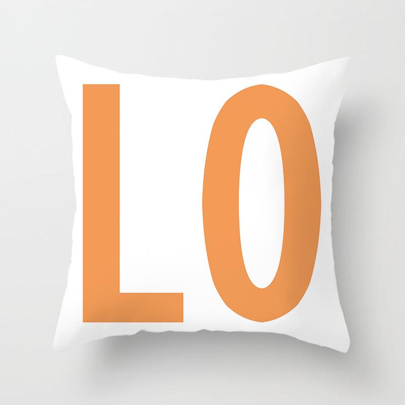 Blue Print Nordic Style Cushion Car Sofa Cushion Pillow Lumbar Cushion Cover Home Furnishings