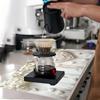 1Pcs Rubber Drying Mat With 3D Floral Print For Coffee Shop Restaurant Kitchen Carpet Tableware Durable Diatom Mud Table Mat Pet Mat Coffeeware