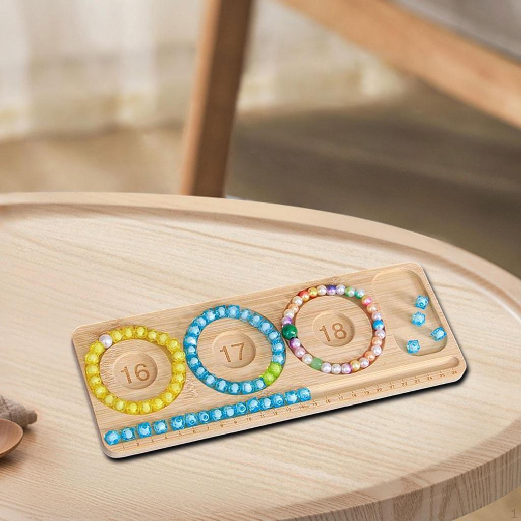 Bead Board Bracelet Making Kit Practical,Portable Accessories Jewelry Tray Organizer for